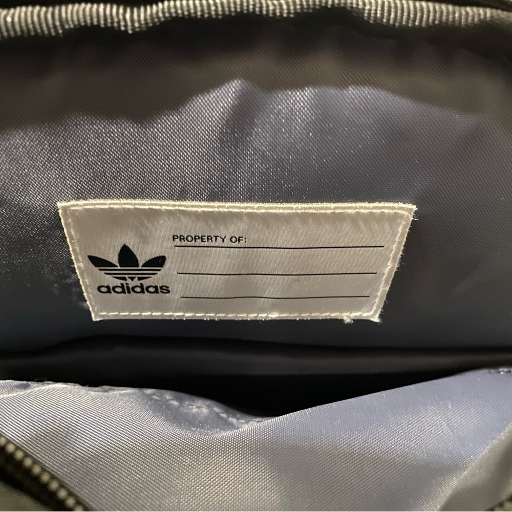 Adidas Originals Trefoil Patch Black Backpack with Gold Accents - Picture 5 of 8